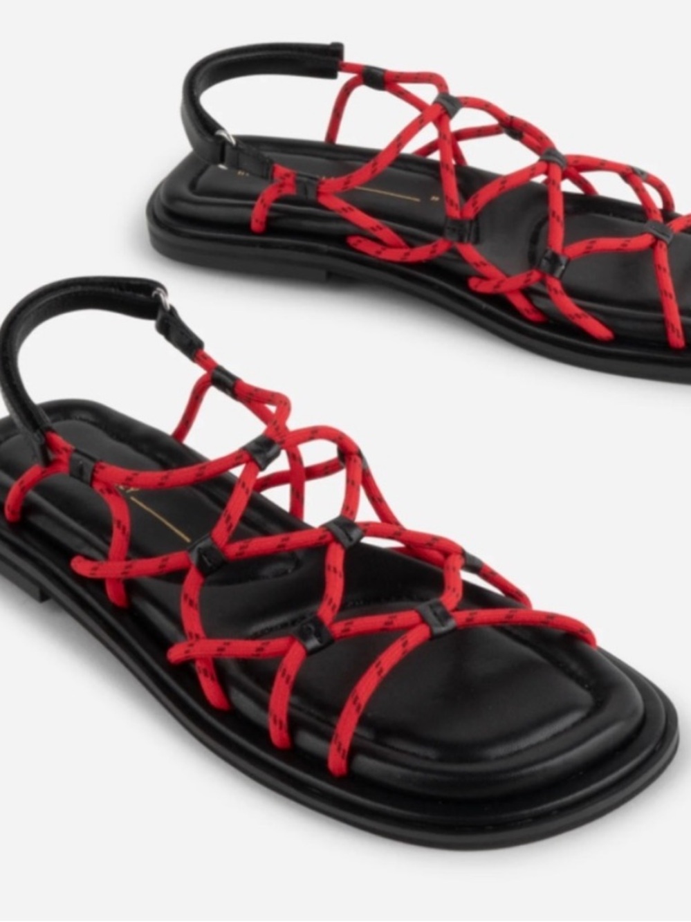 NIB • Intentionally Blank Lychee Sandals in Cherry - size 7